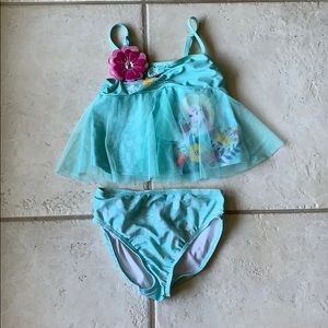 Disney Girls Elsa Tankini Size 5/6